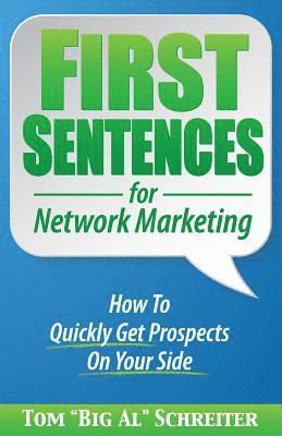 bokomslag First Sentences For Network Marketing