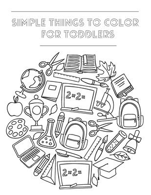 bokomslag Simple Things To Color For Toddlers