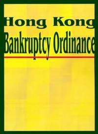 bokomslag Hong Kong Bankruptcy Ordinance