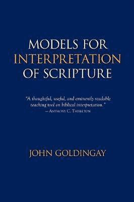 bokomslag Models for Interpretation of Scripture