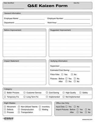 bokomslag Quick And Easy Kaizen Forms