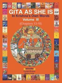 bokomslag Gita As She Is, In Krishna's Own Words, Book III
