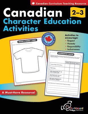 bokomslag Canadian Character Education Activities Grades 2-3