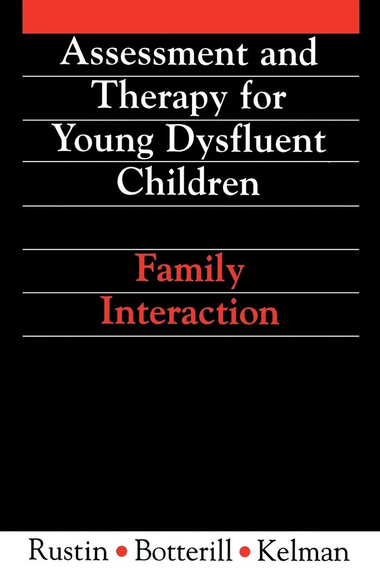 Assessment and Therapy for Young Dysfluent Children 1
