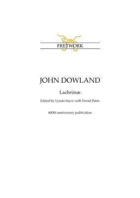bokomslag John Dowland