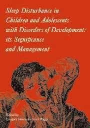 bokomslag Sleep disturbance in children and adolescents with disorders of development