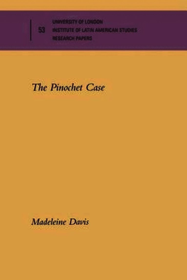 Madeleine Davis - Pinochet Case, Häftad