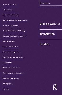 Lynne Bowker, Dorothy Kenny, Jennifer Pearson, Canada) Bowker, Lynne (University of Ottawa - Bibliography of Translation Studies: 2000, Häftad