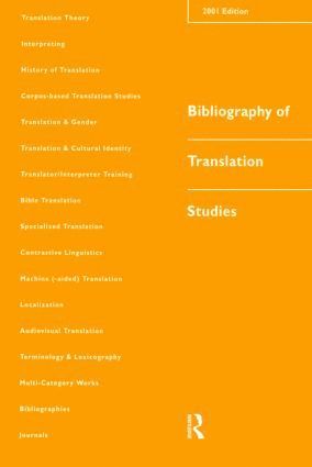 bokomslag Bibliography of Translation Studies: 2001