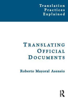 Roberto Mayoral Asensio - Translating Official Documents, Häftad