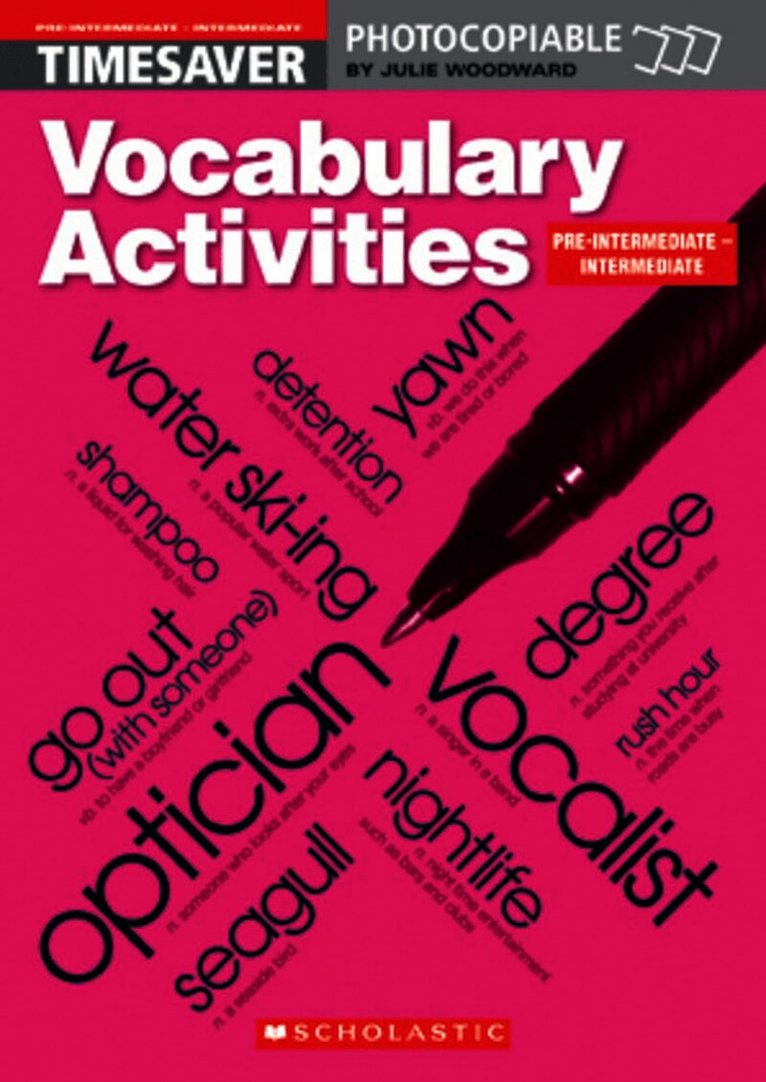 Vocabulary Activities Pre Intermediate and Intermediate