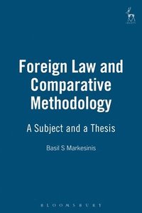 bokomslag Foreign Law and Comparative Methodology