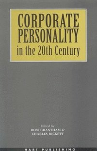 bokomslag Corporate Personality in the 20th Century