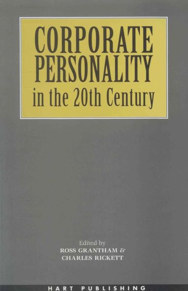 bokomslag Corporate Personality in the 20th Century