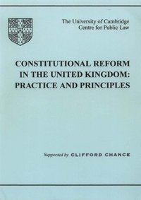 bokomslag Constitutional Reform in the United Kingdom