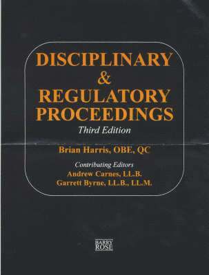 Disciplinary and Regulatory Proceedings