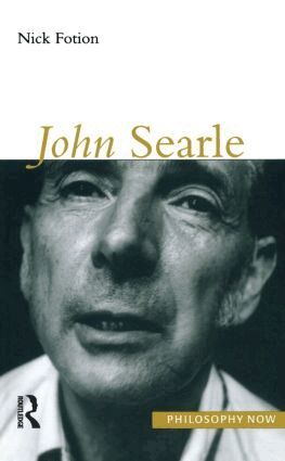 Nicholas Fotion - John Searle, Inbunden