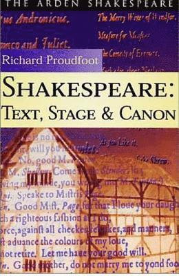 Richard Proudfoot - Shakespeare, Häftad