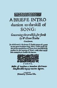 bokomslag A Brief Introduction to the Skill of Song, Concerning the Practise Set Forth by William Blake, Gentleman, (Brief Introduction)