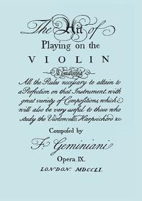 bokomslag The Art of Playing the Violin. [Facsimile of 1751 Edition].