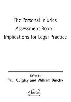 bokomslag The Personal Injuries Assessment Board