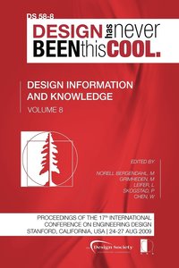 bokomslag Proceedings of ICED'09, Volume 8, Design Information and Knowledge