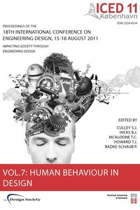 bokomslag Proceedings of ICED11: Vol. 7 Human Behaviour in Design