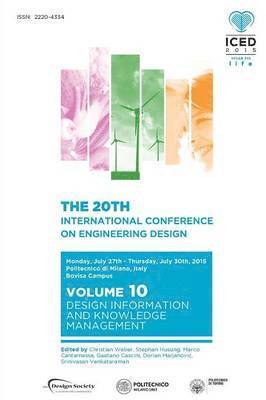 Proceedings of the 20th International Conference on Engineering Design (ICED 15) Volume 10 1