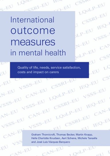 Graham Thornicroft, Thomas Becker, Martin Knapp, Helle Charlotte Knudsen, Aart Schene, Michelle Tansella, Jose Luis Vazquez-Barquero - International Outcome Measures in Mental Health, Häftad