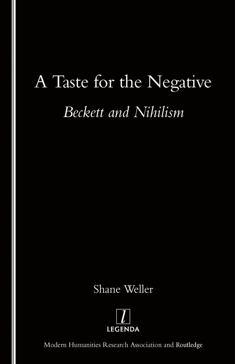 Shane Weller - Taste for the Negative, Häftad