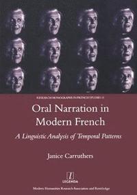 bokomslag Oral Narration in Modern French