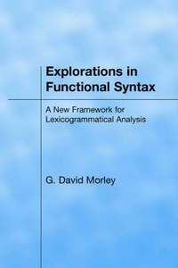 bokomslag Explorations in Functional Syntax
