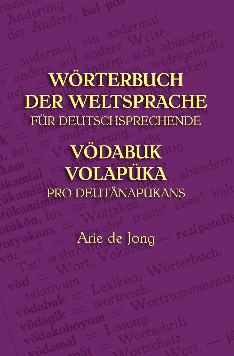 Worterbuch Der Weltsprache Fur Deutschsprechende 1