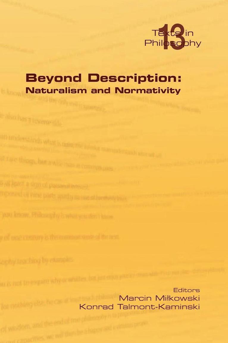 Marcin Milkowski, Konrad Talmont-Kaminski - Beyond Description, Häftad