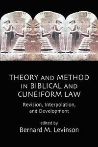 bokomslag Theory and Method in Biblical and Cuneiform Law
