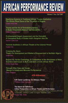bokomslag African Performance Review Vol 1 Nos 2&3