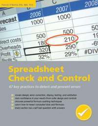 bokomslag Spreadsheet Check and Control