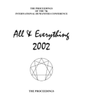 bokomslag The Proceedings Of The 7th International Humanities Conference: All & Everything 2002