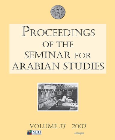 Lloyd Weeks, St John Simpson - Proceedings of the Seminar for Arabian Studies Volume 38 2008, Häftad