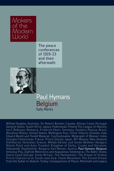 Sally Marks - Paul Hymans: Belgium, Inbunden