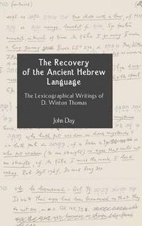 bokomslag The Recovery of the Ancient Hebrew Language