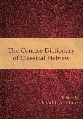 David J. A. Clines, David J. a. Clines - Concise Dictionary of Classical Hebrew, Inbunden