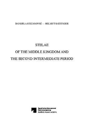 bokomslag Stelae of the Middle Kingdom and the Second Intermediate Period