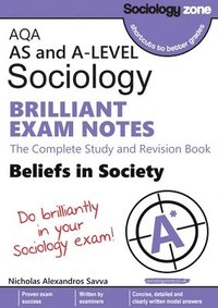 bokomslag AQA Sociology BRILLIANT EXAM NOTES: Beliefs in Society: A-level