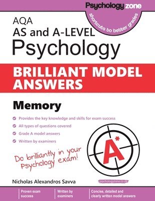Nicholas Savva, Nicholas Alexandros Savva - AQA Psychology BRILLIANT MODEL ANSWERS: Memory: AS and A-level, Häftad