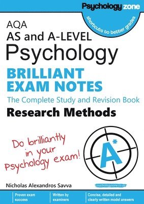 Nicholas Savva, Nicholas A. Savva, A Savva, Nicholas, Nicholas A Savva - AQA Psychology BRILLIANT MODEL ANSWERS: Research Methods: AS and A-level, Häftad