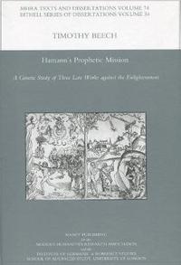 bokomslag Hamann's Prophetic Mission: A Genetic Study of Three Late Works against the Enlightenment