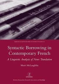 bokomslag Syntactic Borrowing in Contemporary French