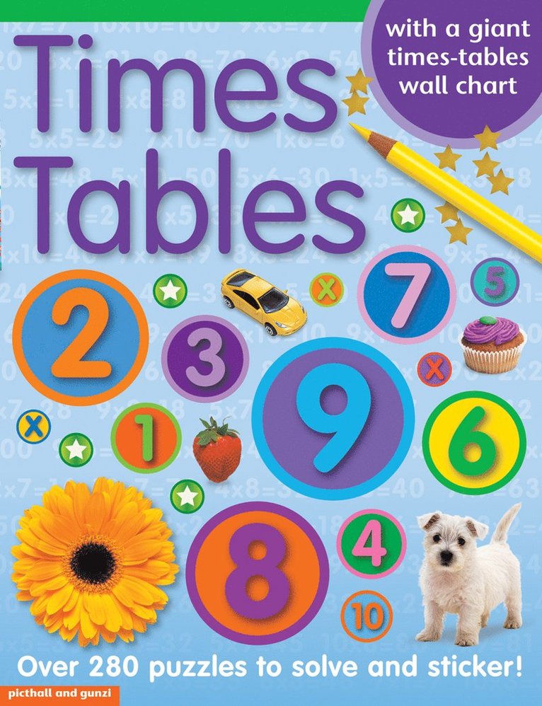 Chez Picthall - Times Tables Sticker Book, Häftad
