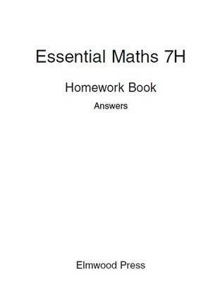 bokomslag Essential Maths 7H Homework Book Answers